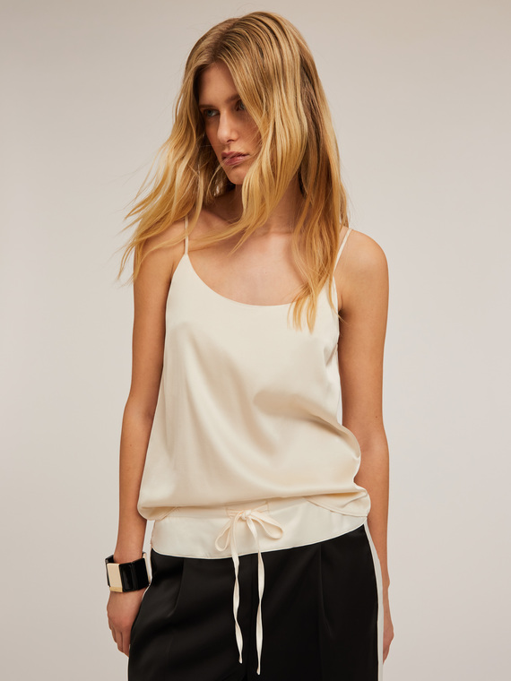 Satin lingerie top