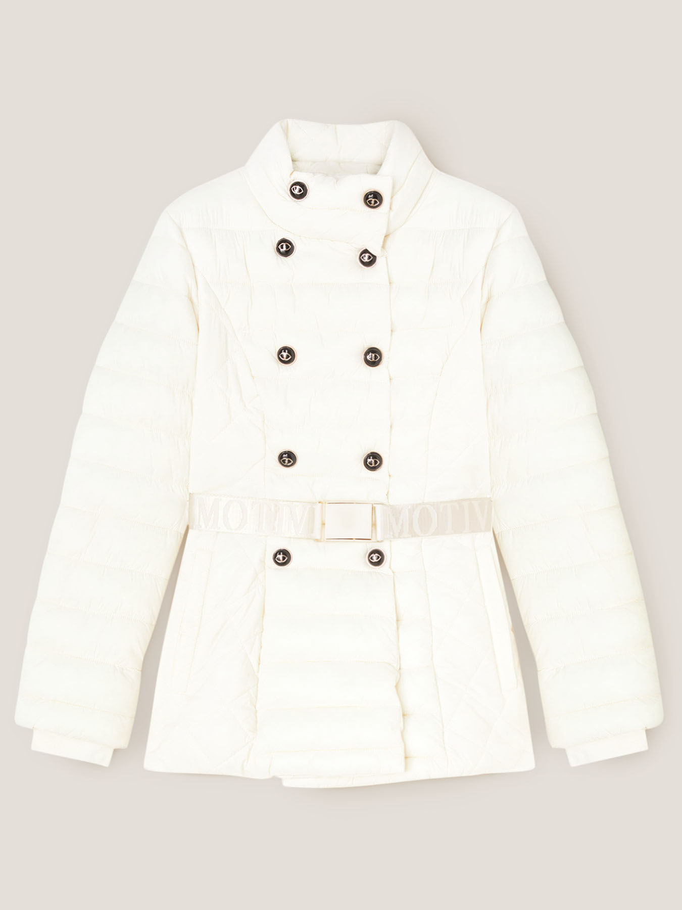 Double-breasted padded jacket image number 3