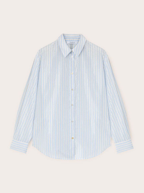 Camisa holgada de rayas con l&uacute;rex