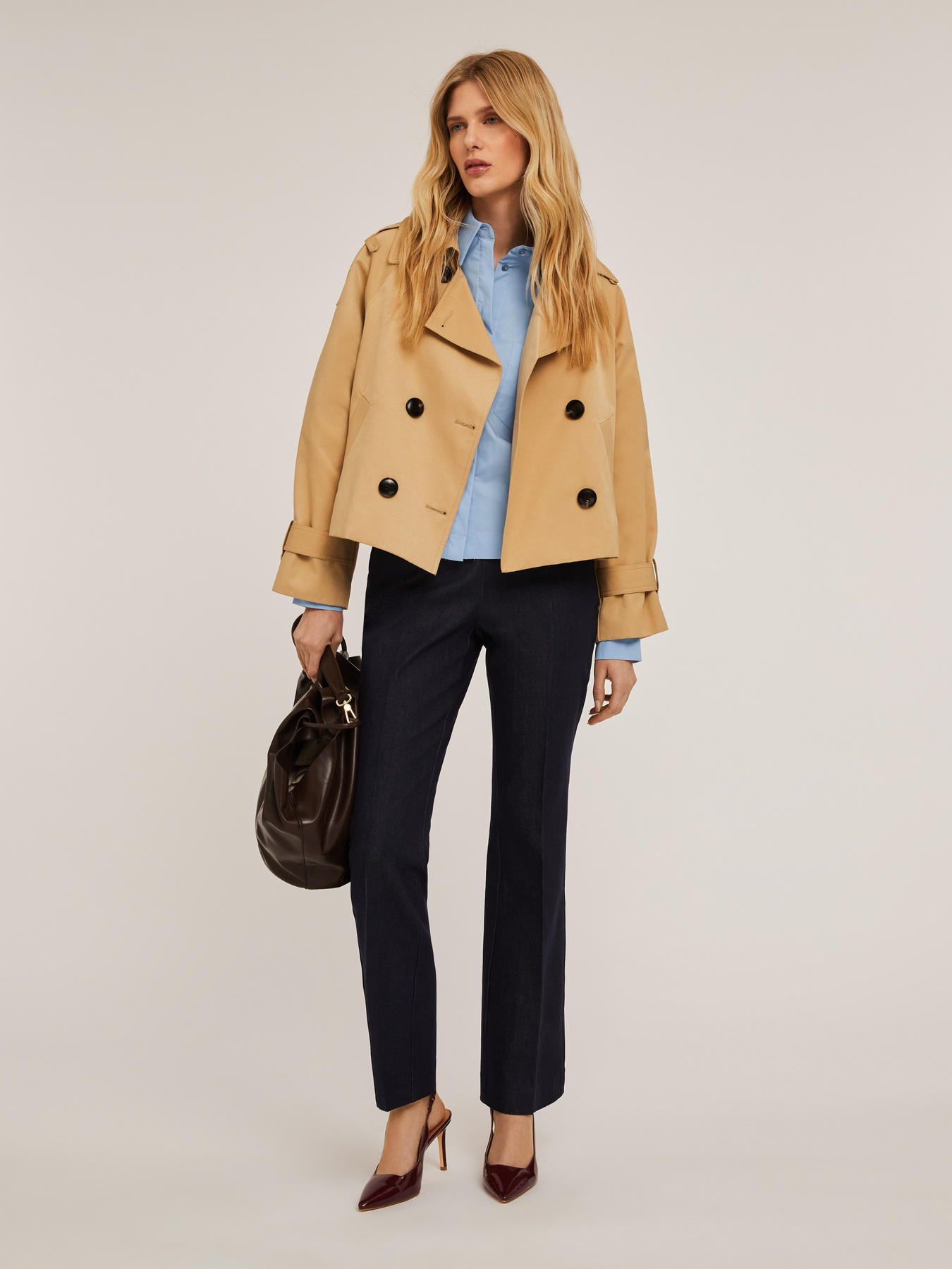 Trench corto doppiopetto image number 3