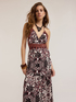 Long summer dress with ethnic pattern image number 2