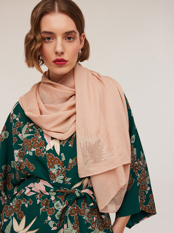 Stola misto modal con cristalli