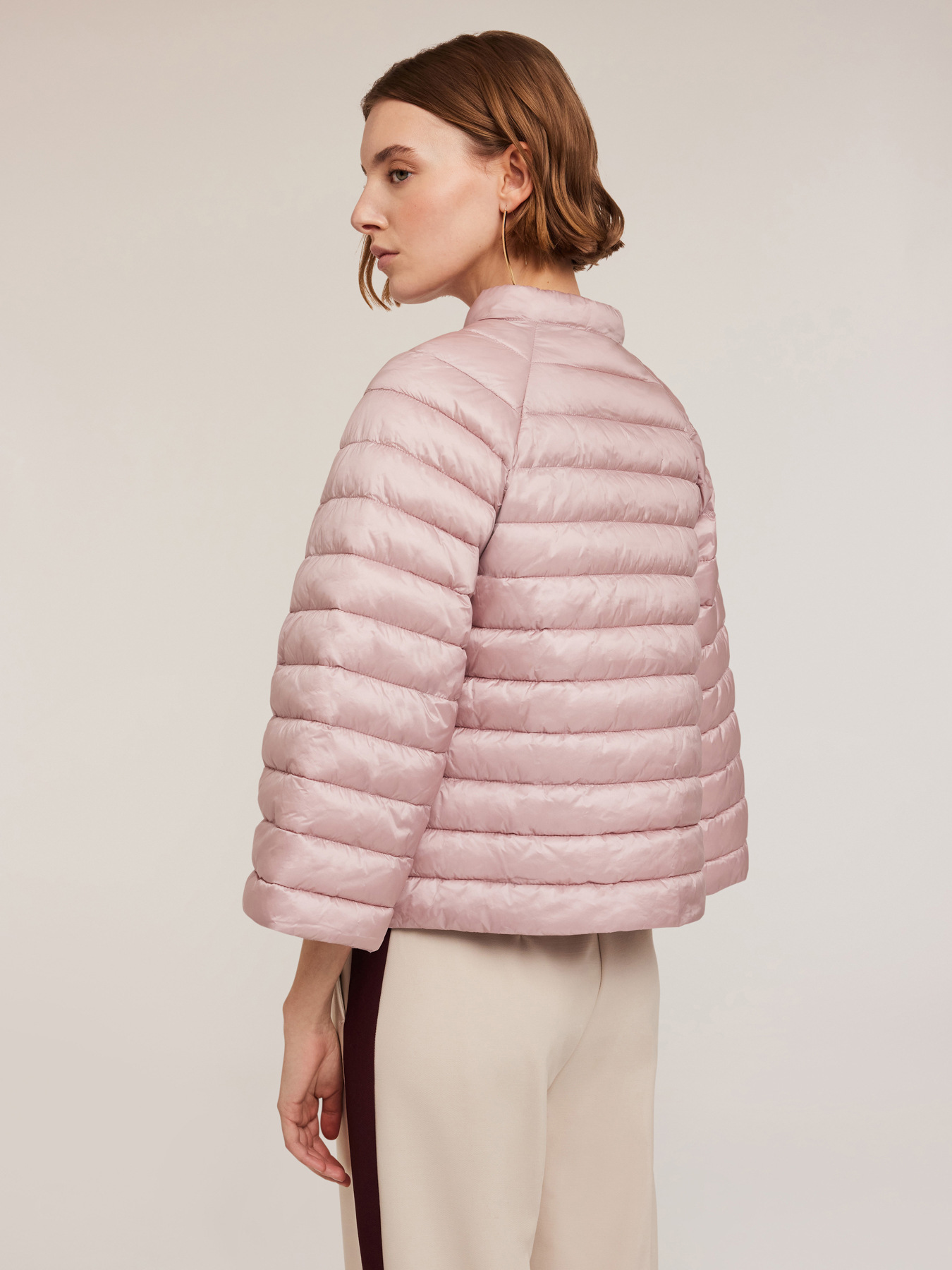 Cappa imbottita in nylon lucido image number 1