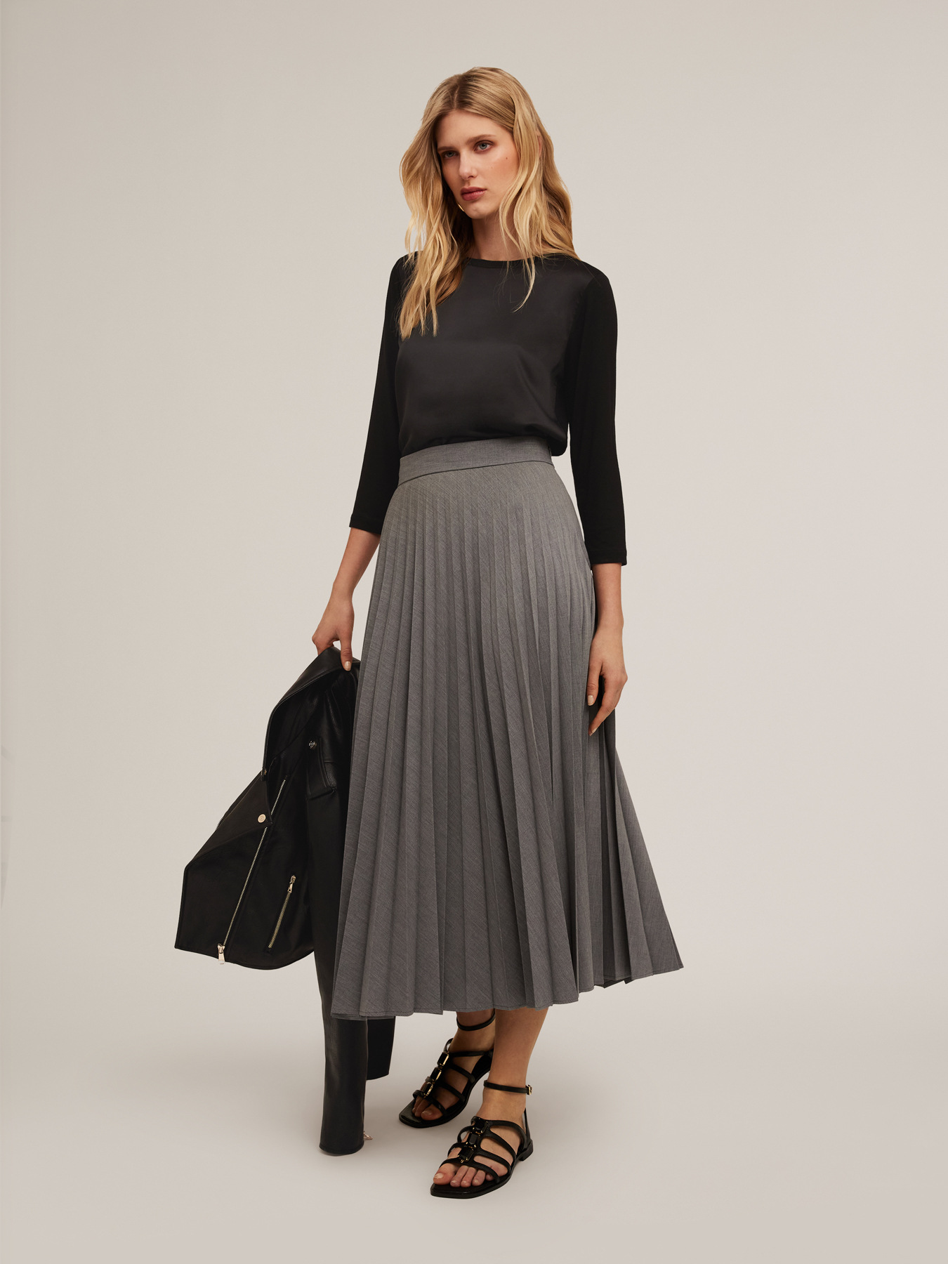 Tricou basic din două materiale image number 3