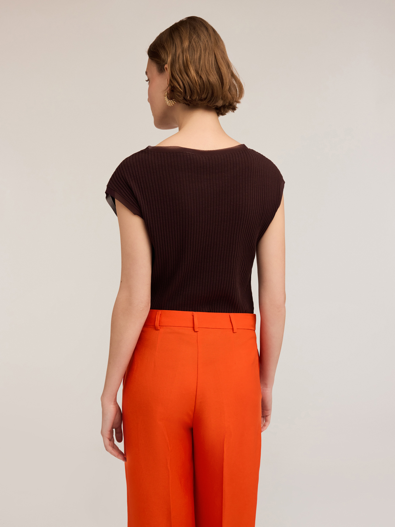 T-shirt with Georgette trims image number 1