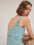 Polka dot bustier top with cut-out back image number 3