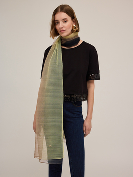 Nuanced pleated stole