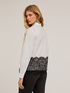 Keyhole shirt with lace band image number 1