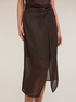 Shiny georgette sarong skirt image number 3