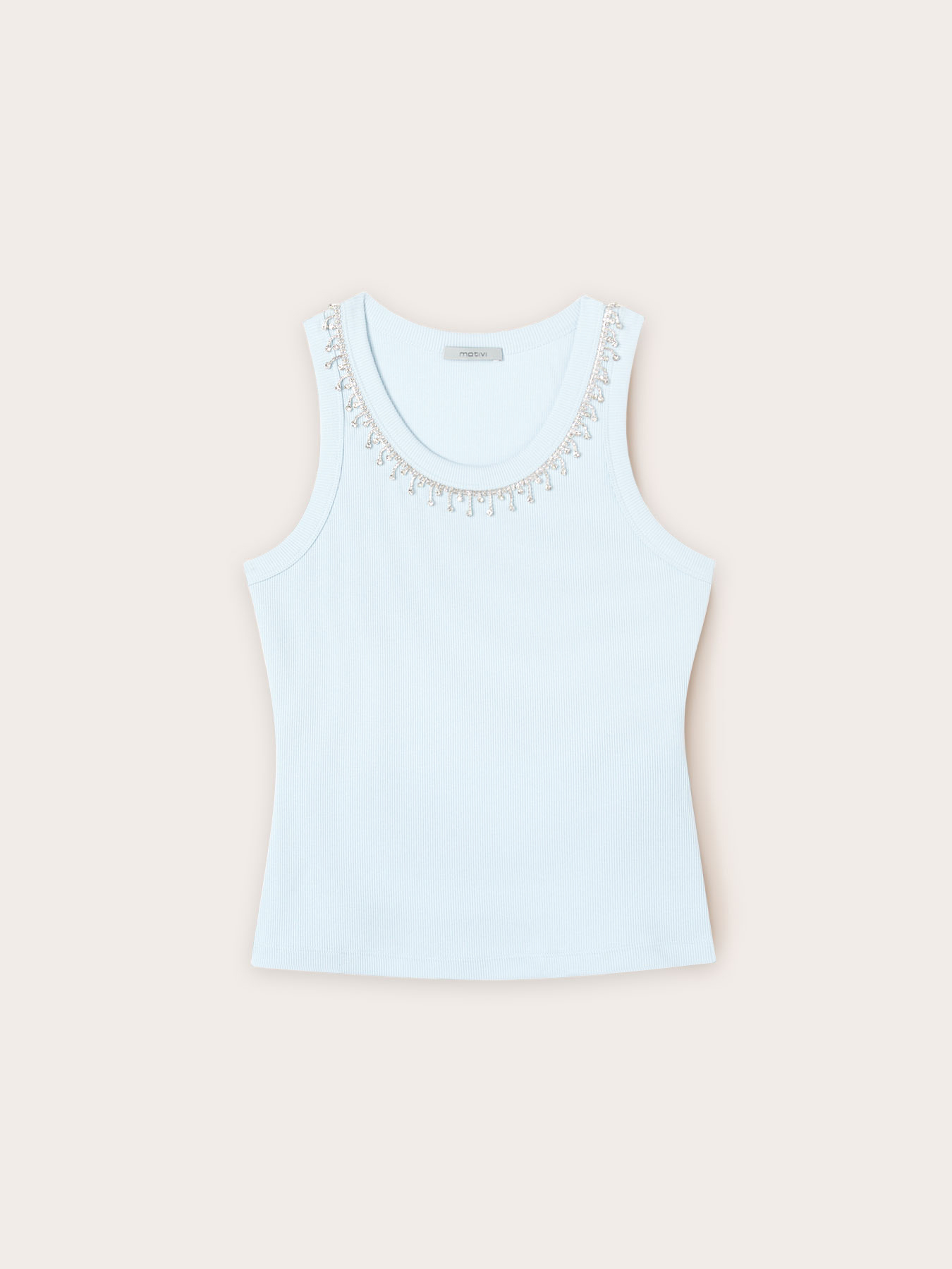 Tanktop mit Crystal-Fransen image number 4