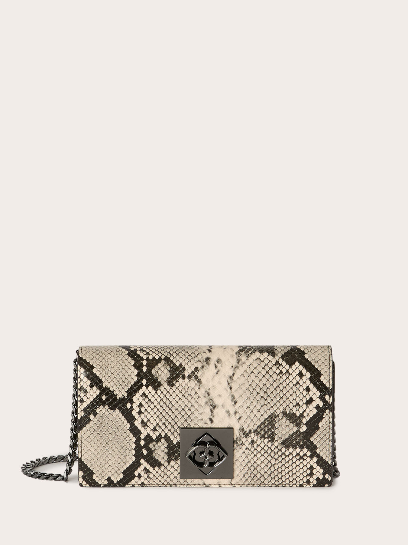 Wallet Bag aus beschichtetem Stoff mit Python-Print image number 0