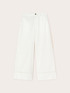 Pantalones wide con detalle ajour&eacute; image number 3