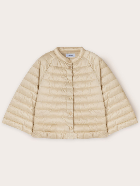 Cappa imbottita in nylon lucido