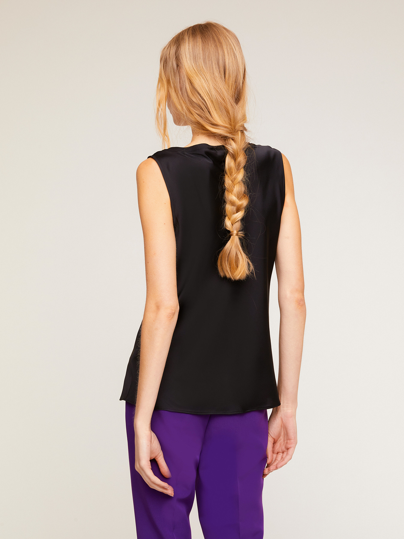 Top b&aacute;sico de raso image number 1