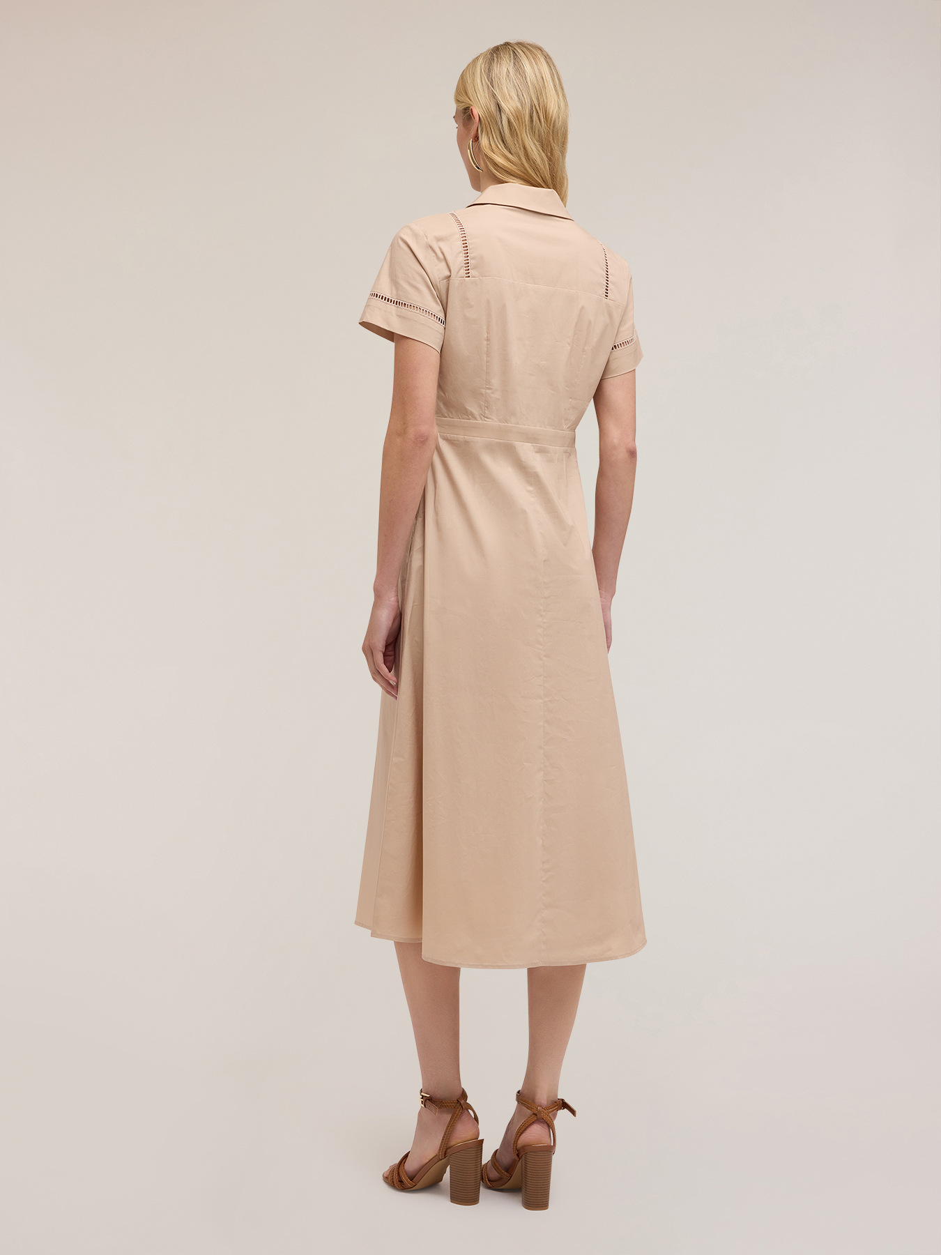 Chemisier dress with openwork image number 1