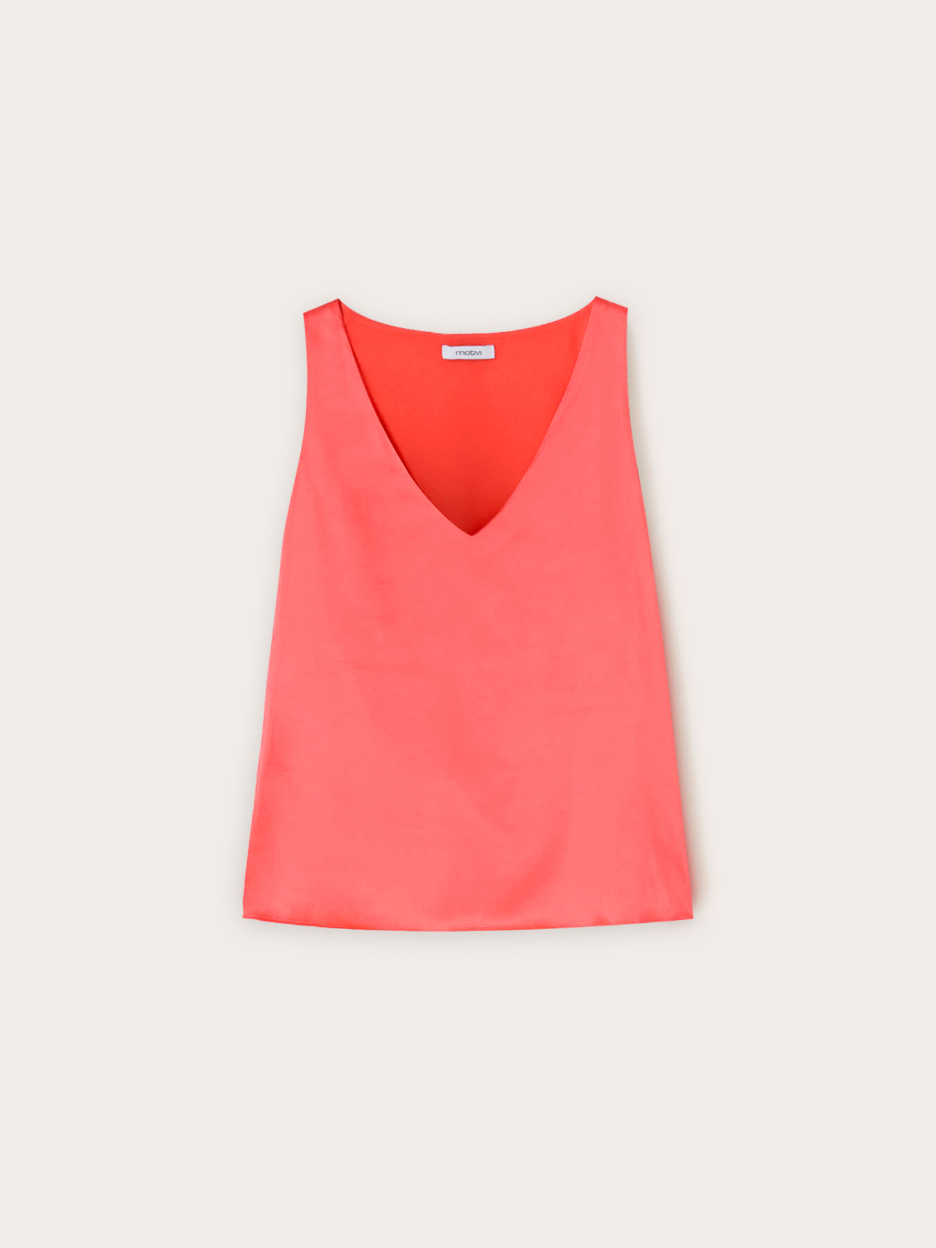 Top a canotta in raso image number 4