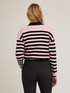 Striped knit pullover image number 1