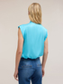 Blusa satin con fiocco image number 1