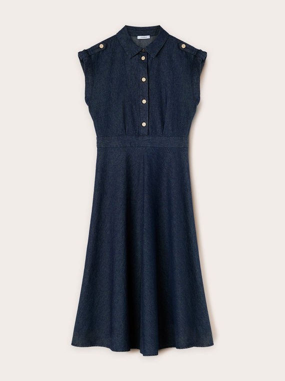 Vestito chemisier misto lyocell