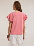 T-shirt with ruffle sleeves image number 1