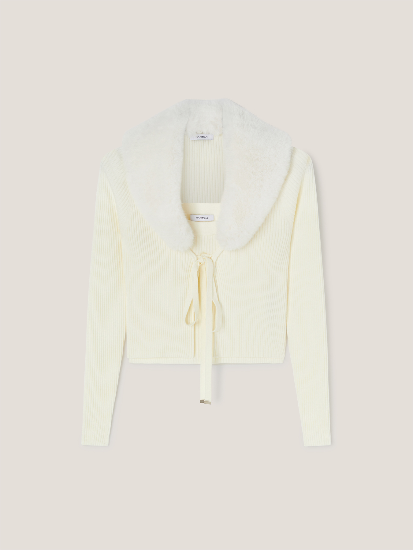 Conjunto de c&aacute;rdigan y top de punto image number 4