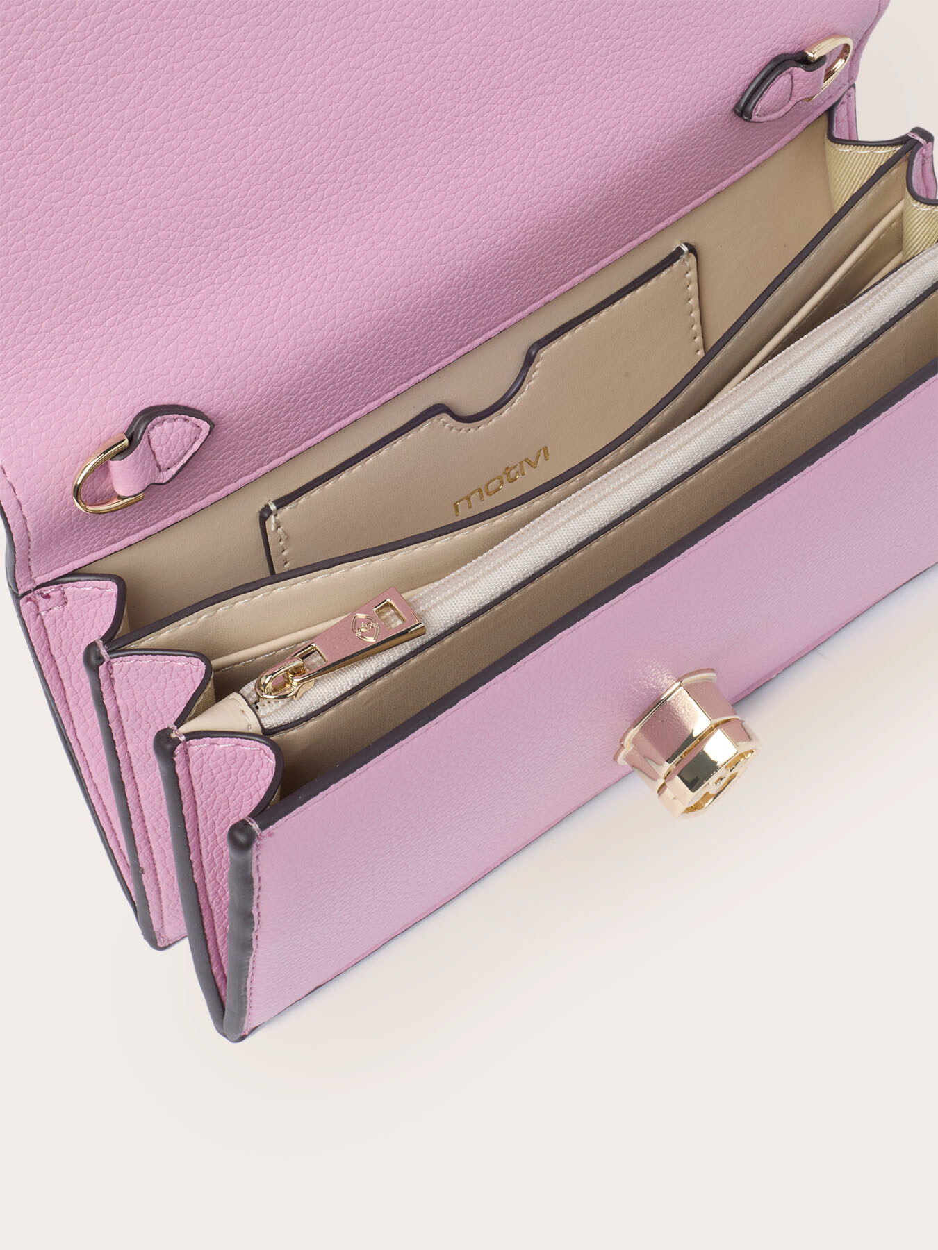 Wallet bag in coated fabric image number 4