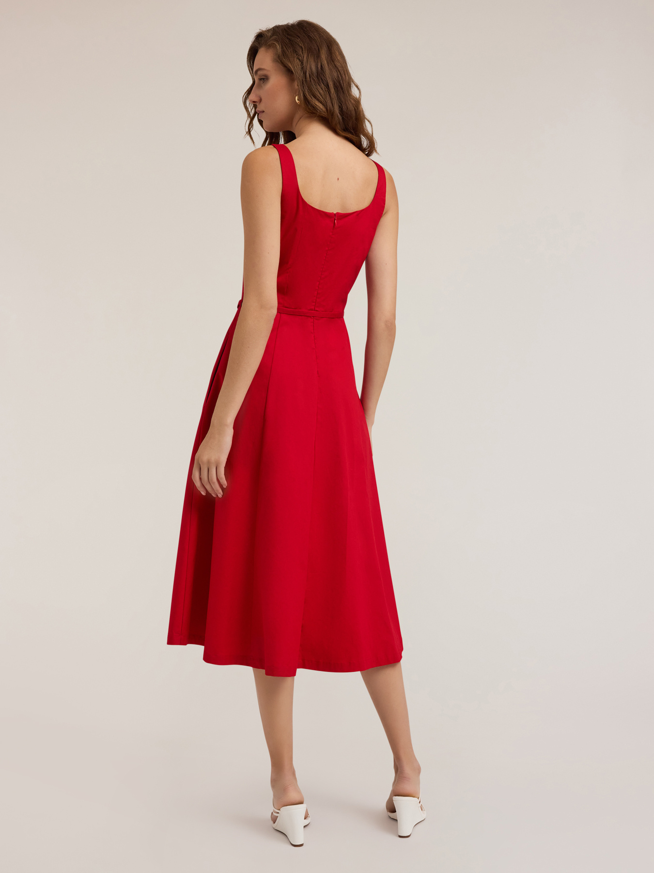 Midi-Kleid aus Popeline image number 3