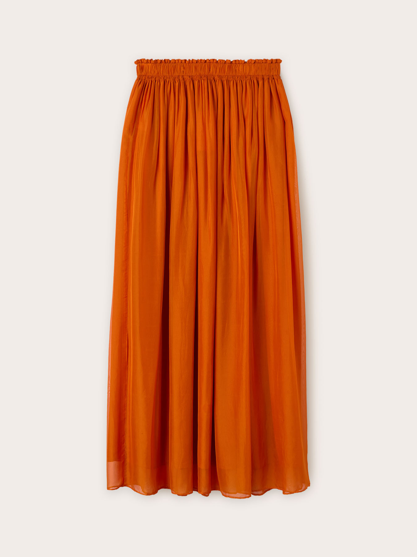 Falda larga de georgette image number 3