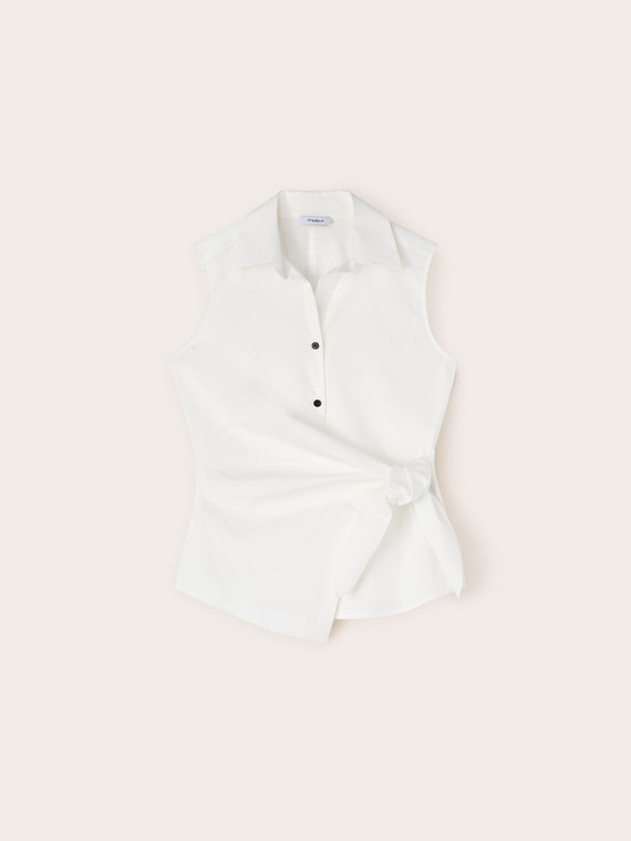 Camicia smanicata ad incrocio