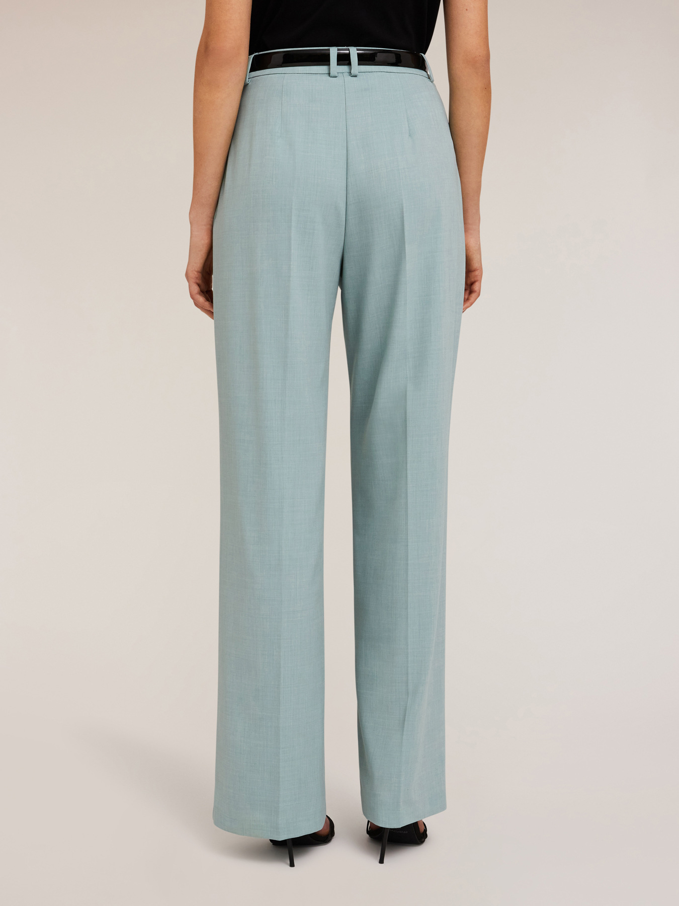 Palazzo trousers with pleats image number 1