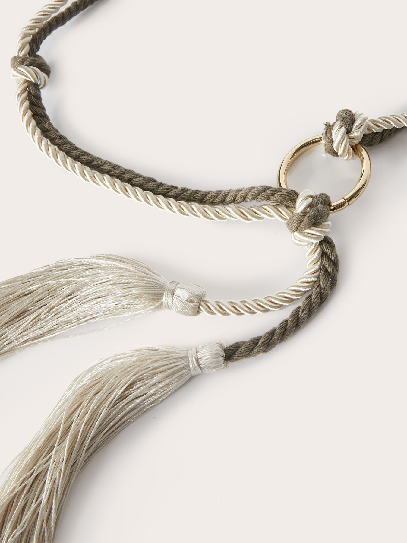 Rope belt with tassels image number 2
