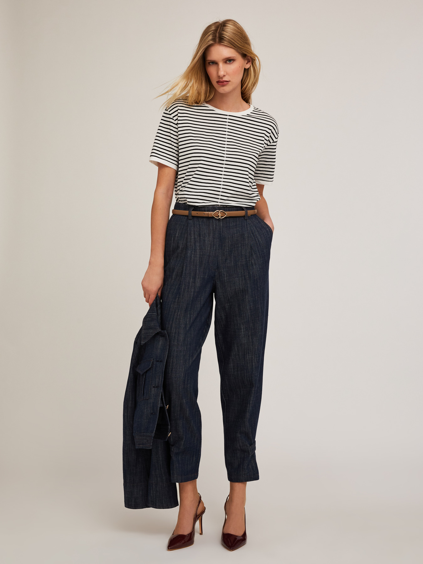 Striped cotton T-shirt image number 3