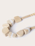 Collana girocollo con perline in legno image number 2