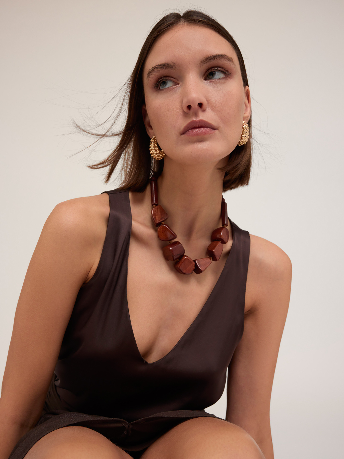 Satin tank top image number 3