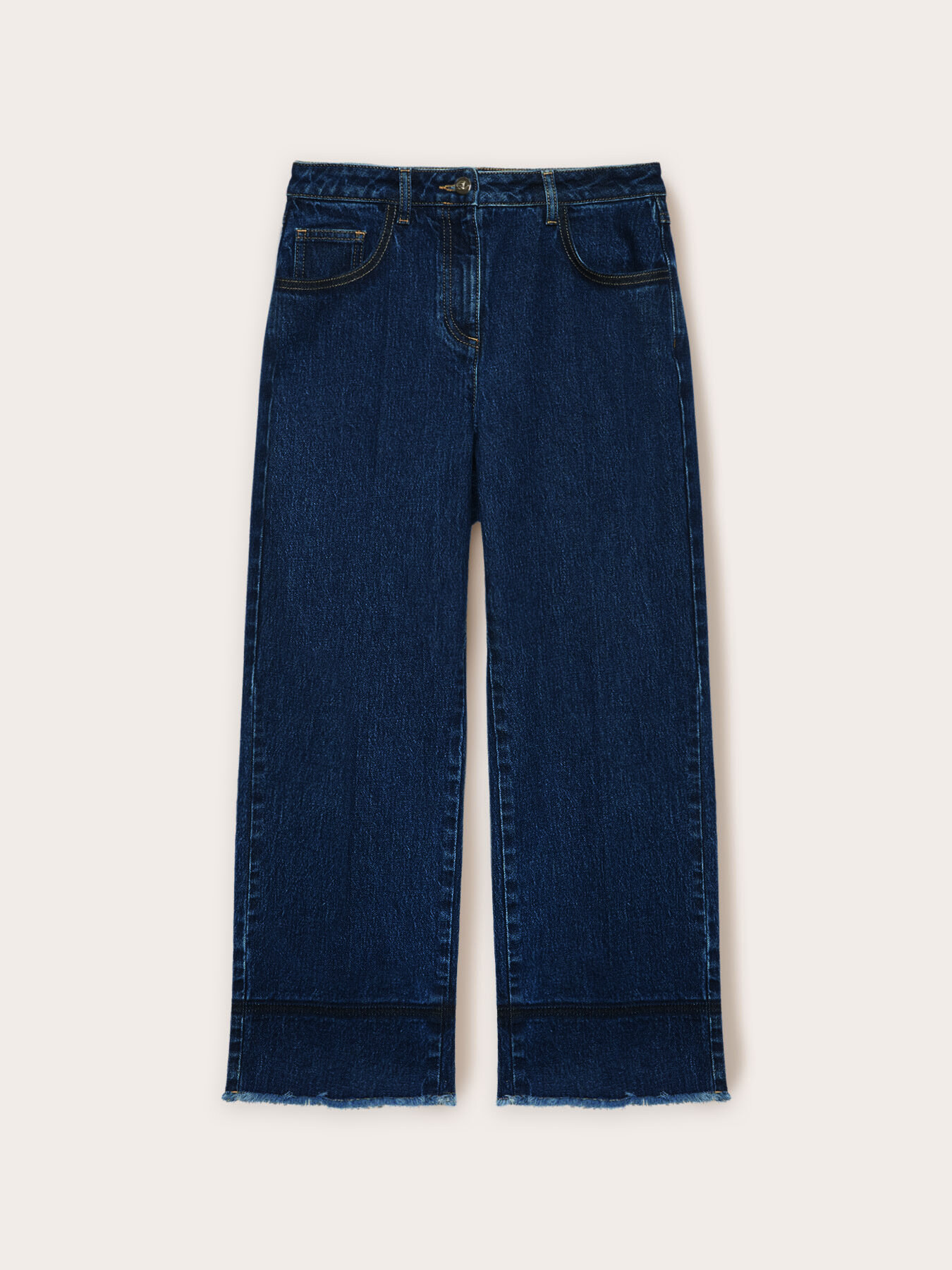 Cropped-Kick-Flare-Jeans image number 4