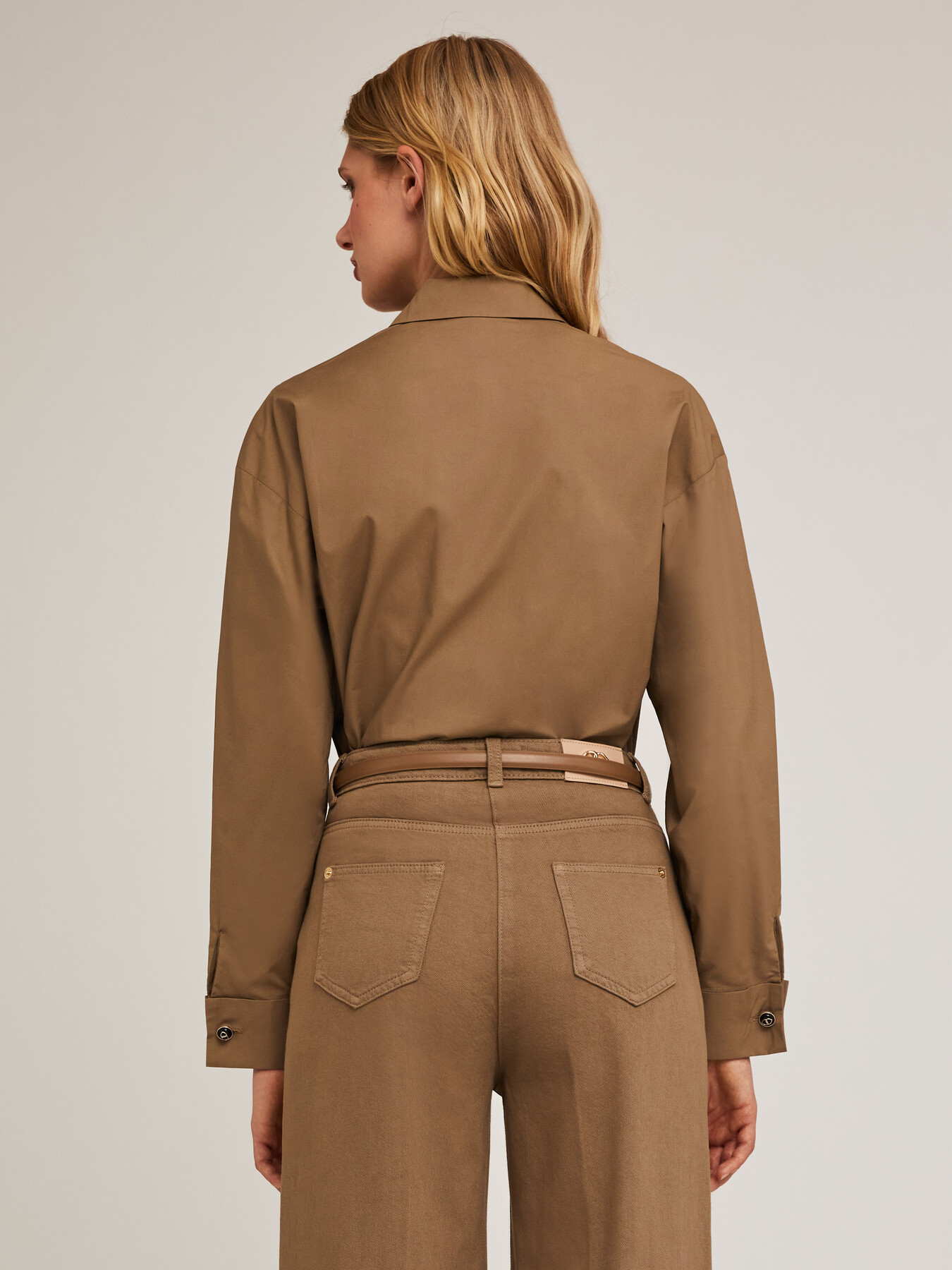 Chemise saharienne en popeline image number 1