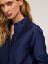 Camicia misto lyocell tinta unita image number 2