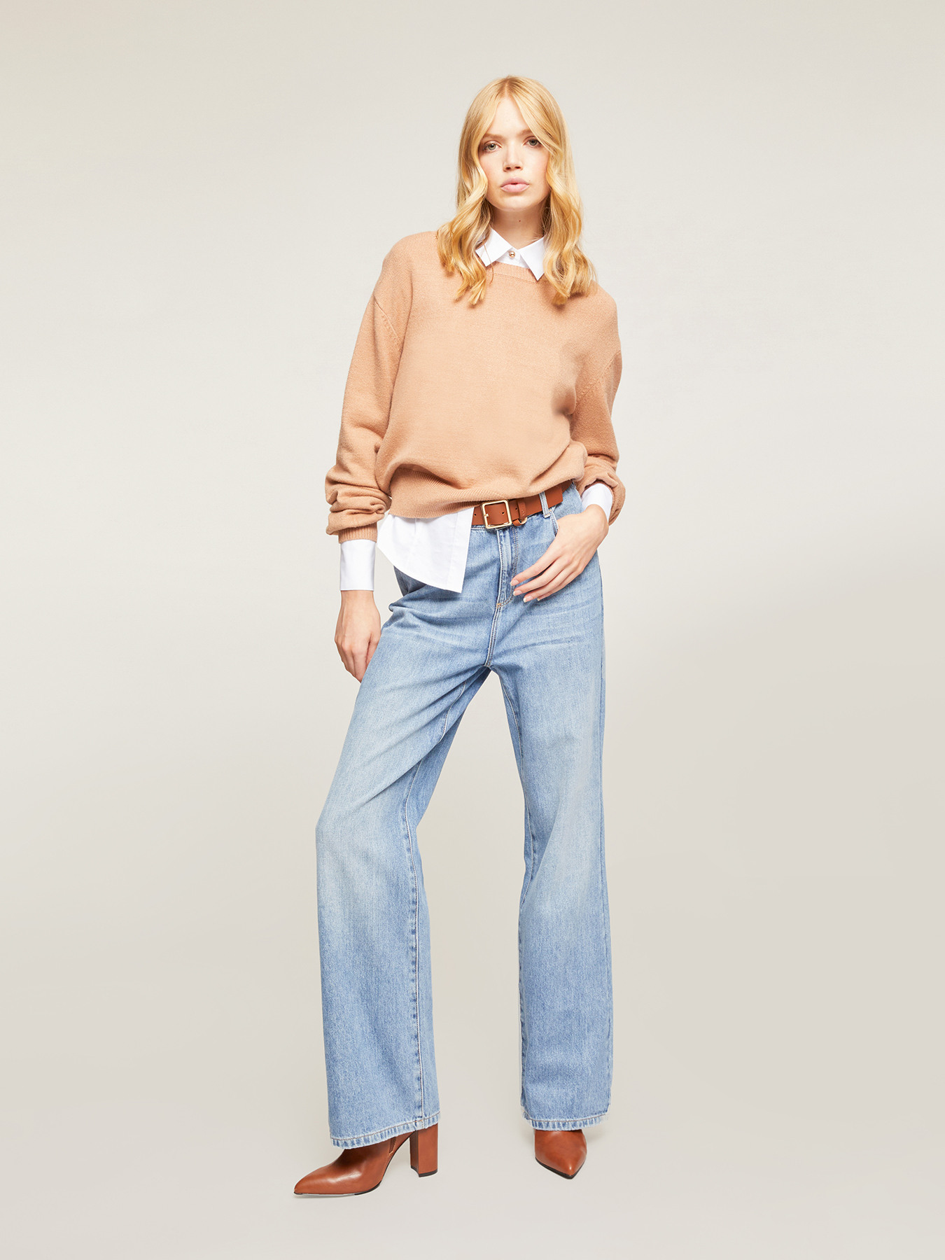 Su&eacute;ter en mezcla de viscosa basic image number 3