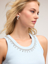 Tanktop mit Crystal-Fransen image number 0