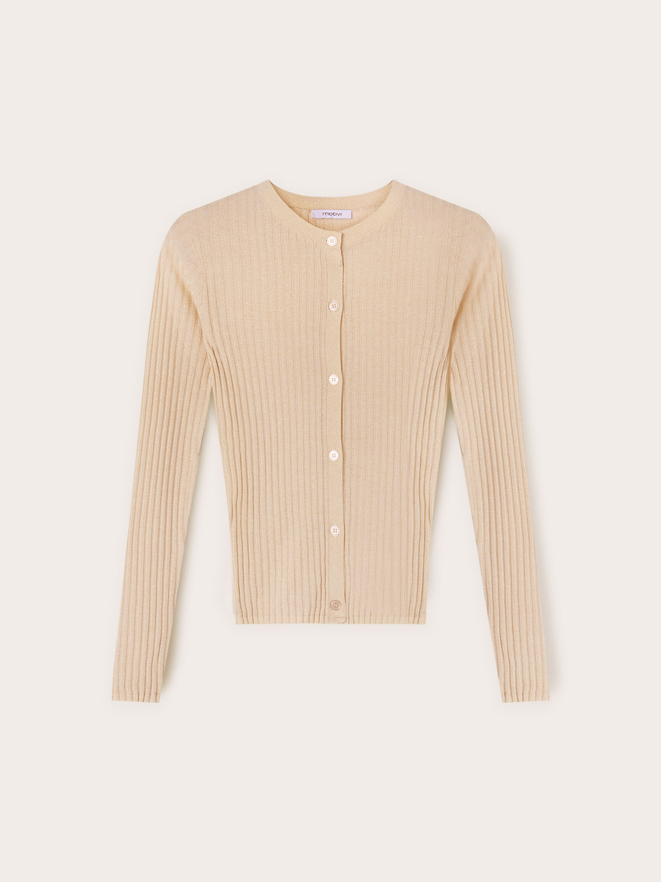 Cardigan in maglia fine lurex image number 4