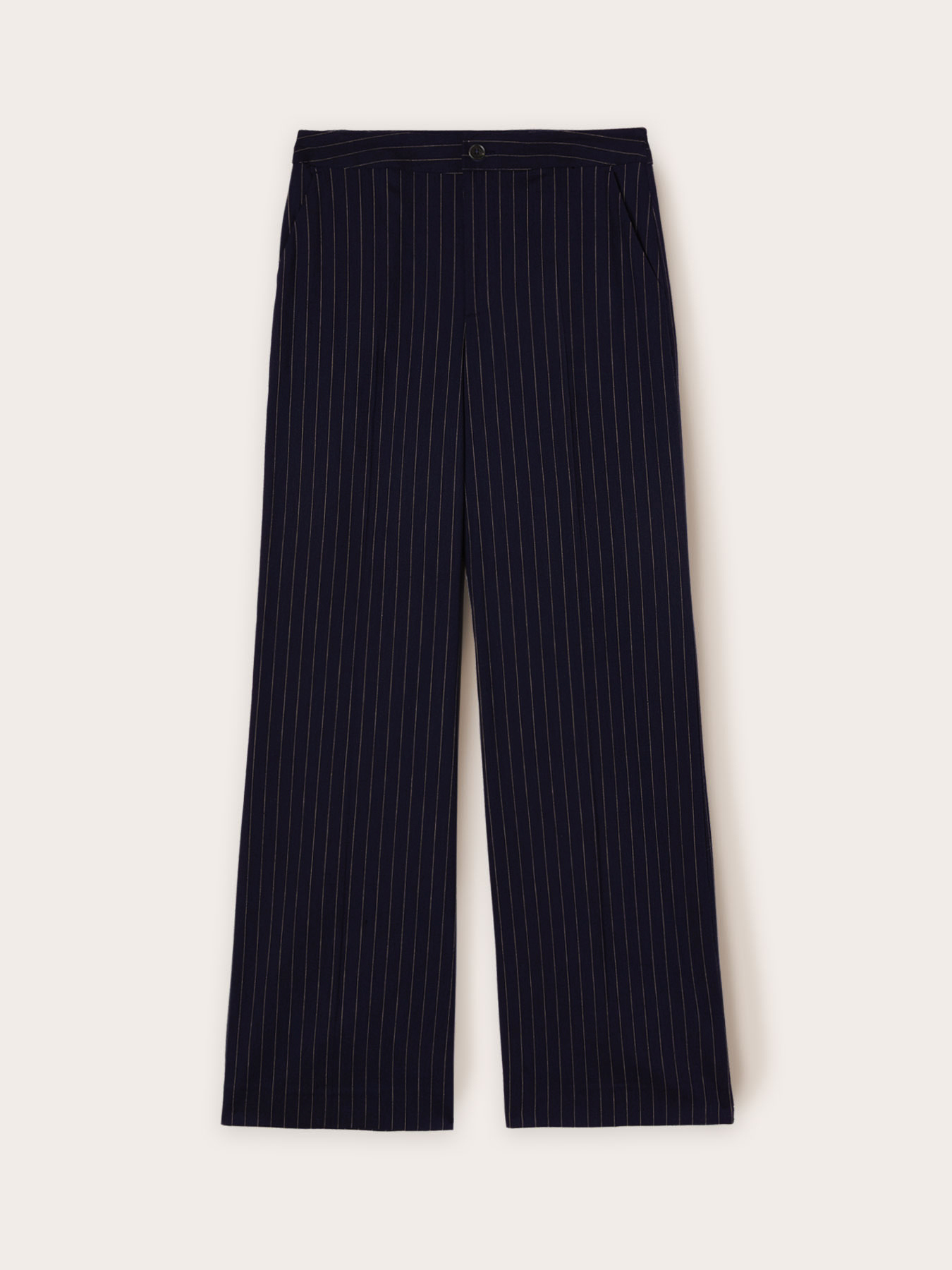 Chequered pattern palazzo trousers image number 4