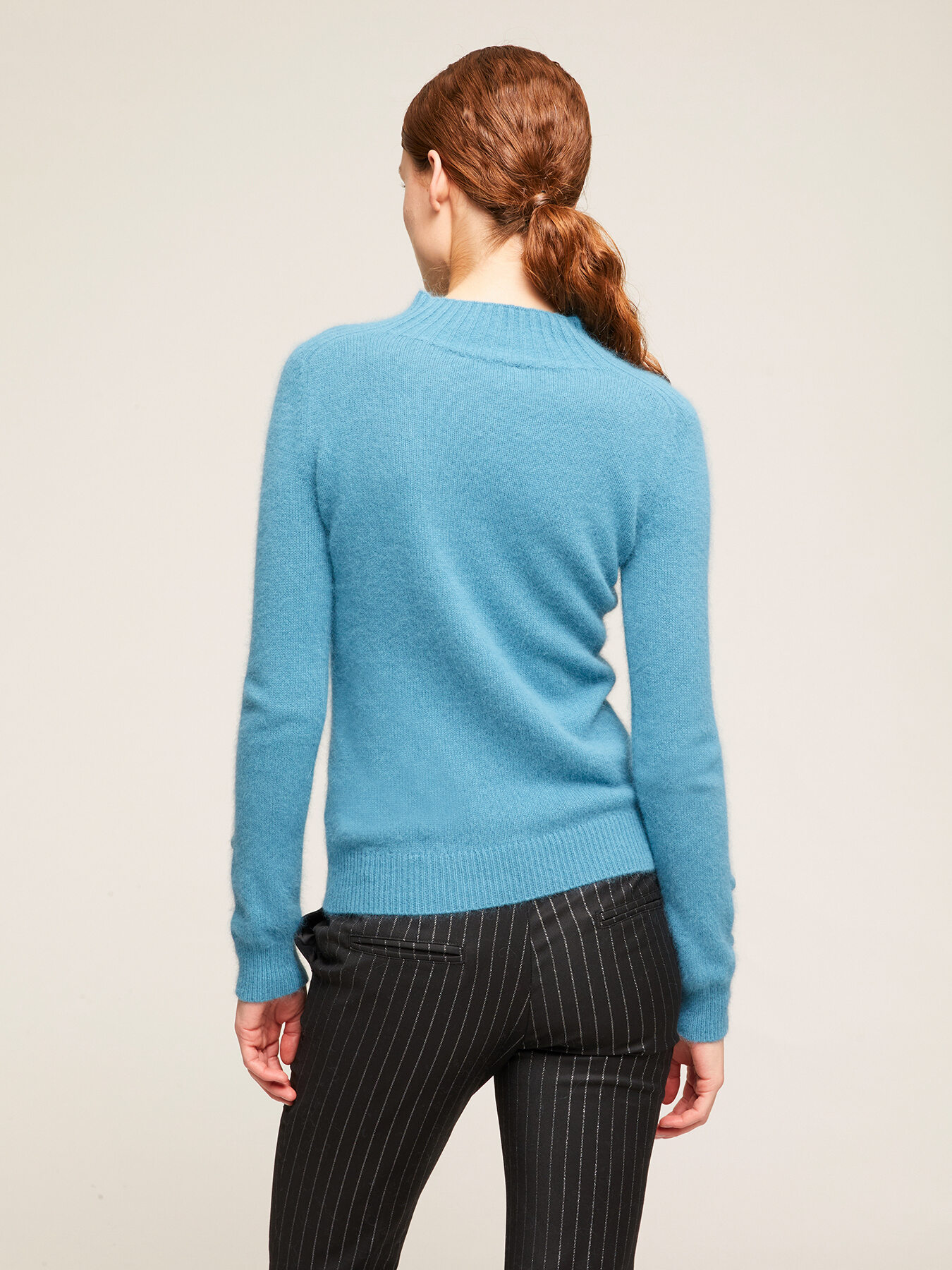 Angora blend turtleneck sweater image number 1