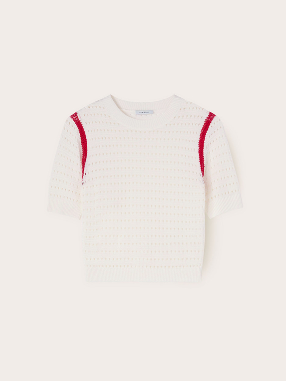 Maglia effetto crochet