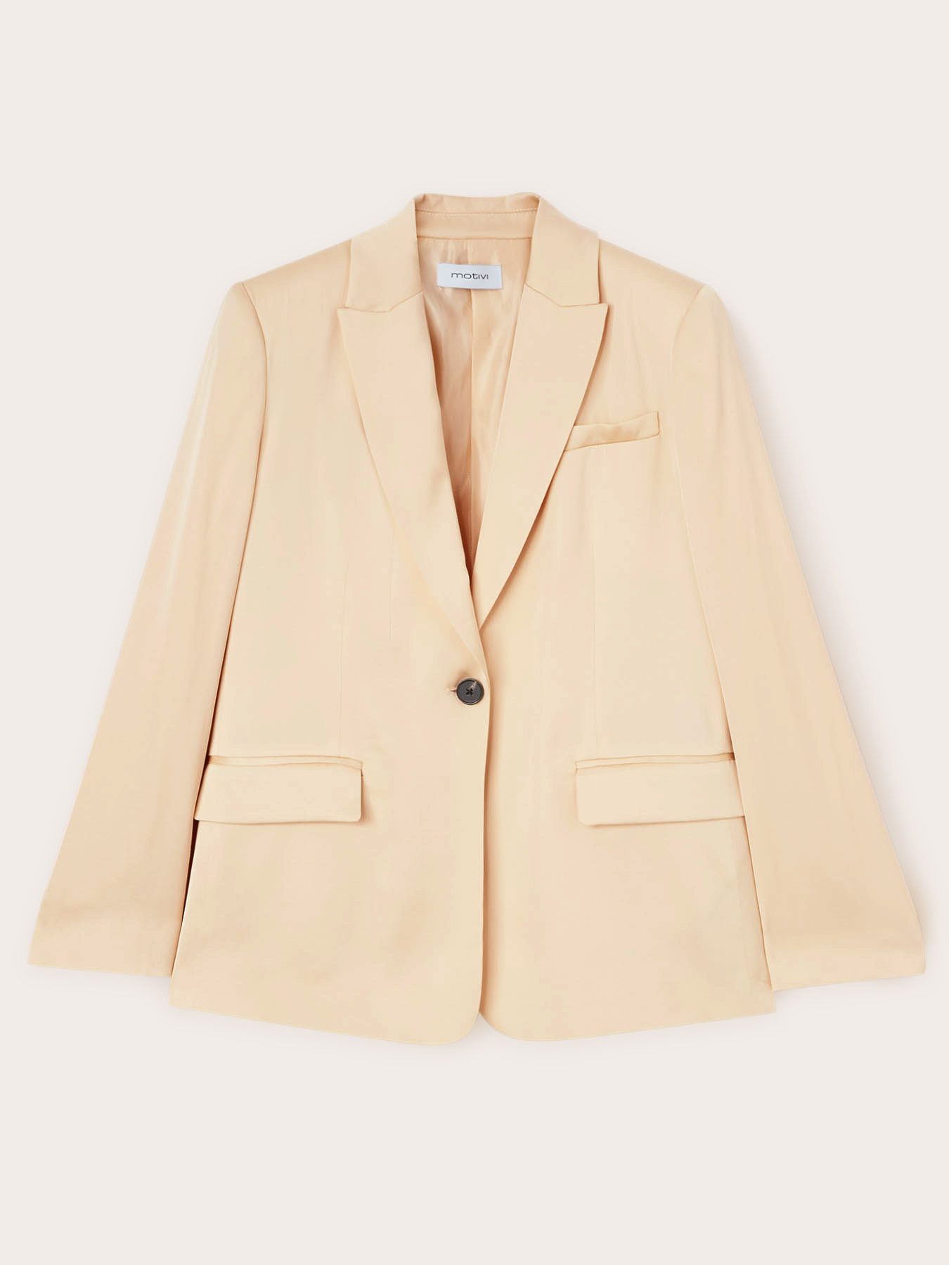 Satin single-breasted blazer image number 4