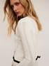Cardigan in maglia punto mosso image number 3