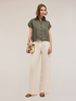 Camicia maniche corte in lino image number 2