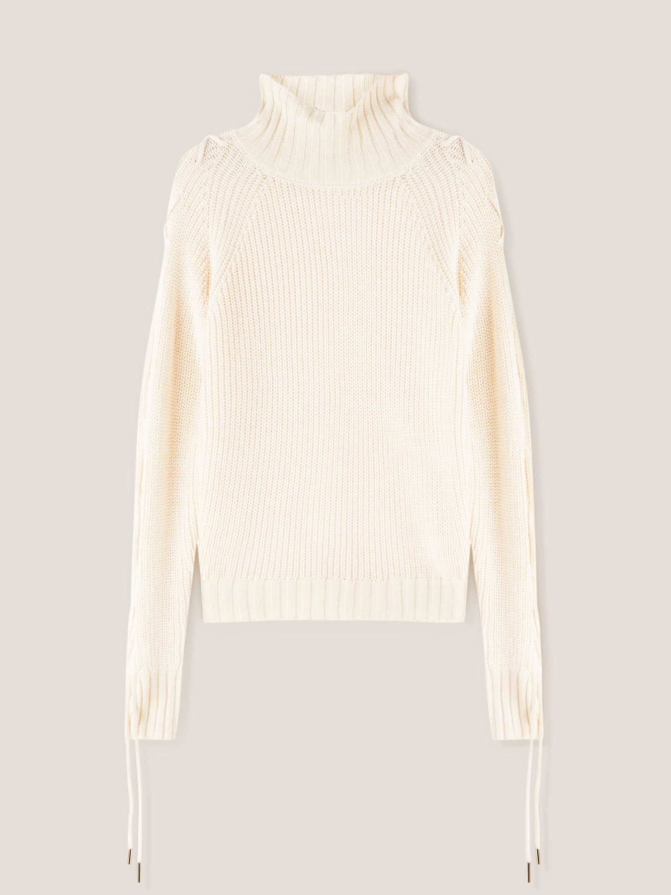Rollkragenpullover mit Flechtwerk auf den &Auml;rmeln image number 4