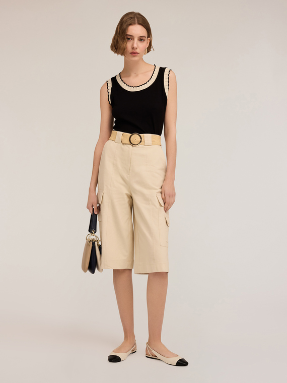 Top mit Strickb&uuml;ndchen