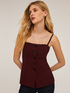 Bustier top with suspenders image number 0