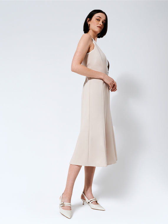 Flare dress with insert